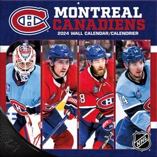 Montreal Canadiens Bilingual 2024 Wall Calendar
