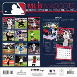 MLB Mascots 2024 Wall Calendar