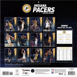 Indiana Pacers 2024 Wall Calendar